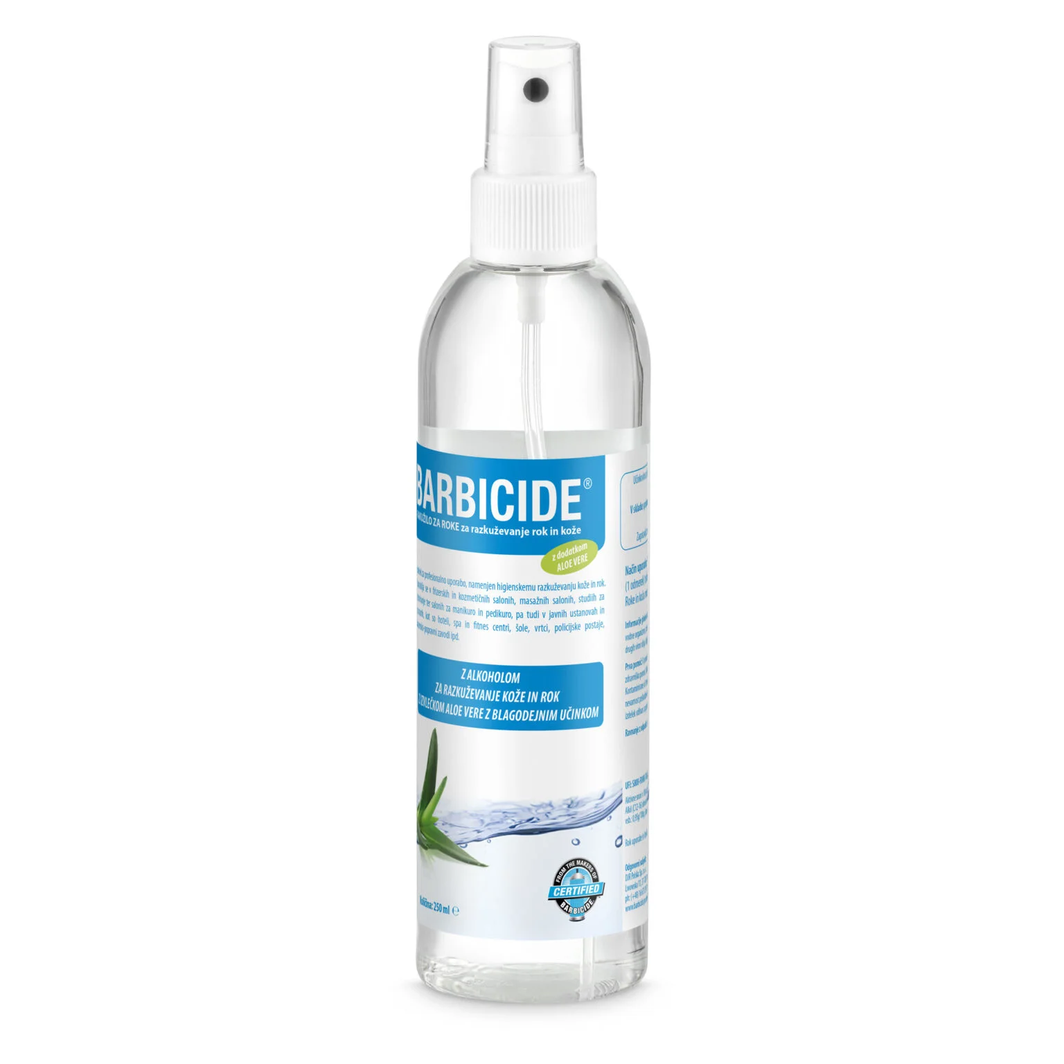 Barbicide - razkužilo za roke in kožo *z aloe vero 250ml