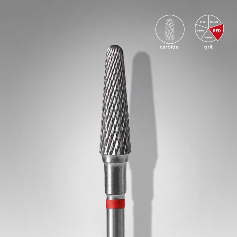 Staleks nastavak za električnu turpiju Carbide, crveni EXPERT, promjer glave 4 mm / radni dio 13 mm