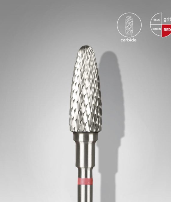 Karbidni nastavek Staleks 5 mm/13 mm – rdeč