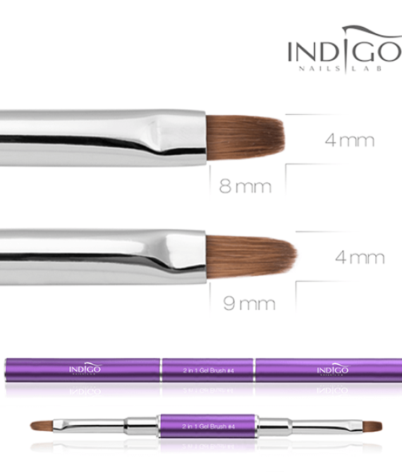 Indigo 2v1 Gel Brush No.4