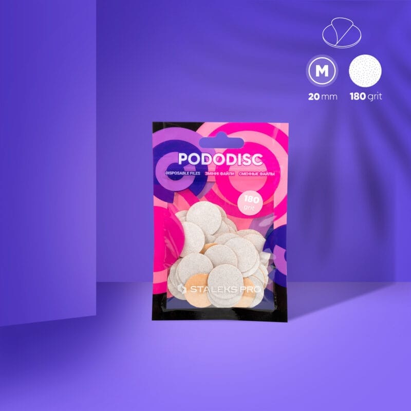 Staleks jednokratne bijele turpije PODODISC M EXPERT granulacije 180 (50 komada)