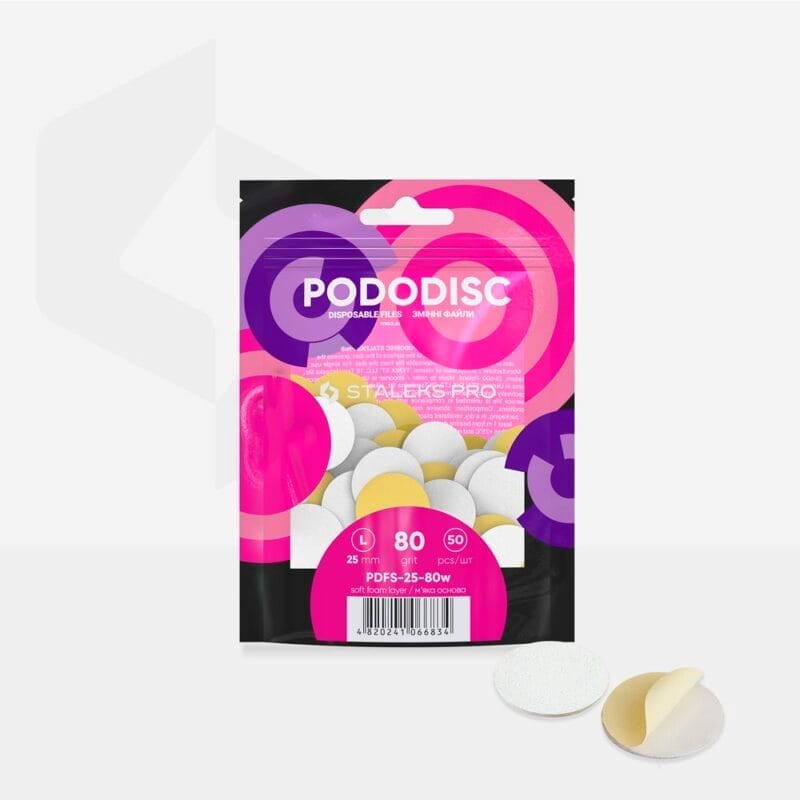 Staleks jednokratne bijele turpije PODODISC L EXPERT 80 grit (50 komada)
