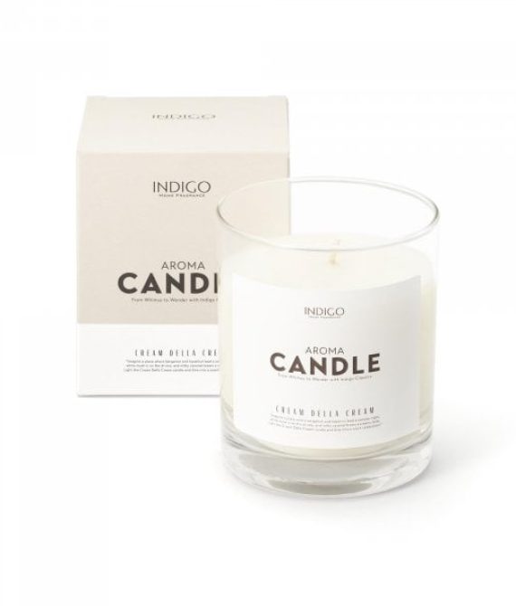 Indigo sveča Cream della Cream 230g