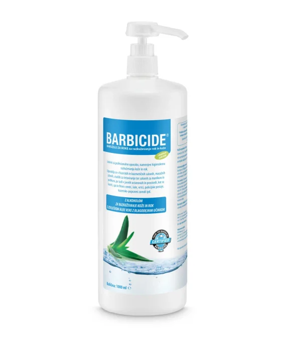 Barbicide – razkužilo za roke in kožo *z aloe vero 1000ml z dozatorjem