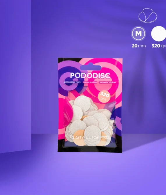 Staleks enkratne bele pilice PODODISC M EXPERT 320 grit (50 kosov)